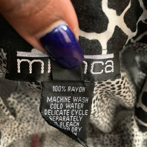 Mischa Animal Print Apparel Button Down Shirt - Picture 8 of 10
